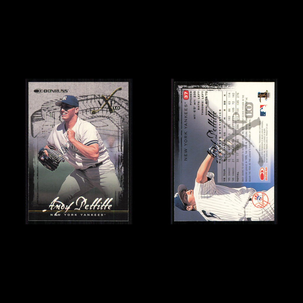 Andy Pettitte #37 1997 Donruss VxP 1.0 New York Yankees Baseball Card MLB NM