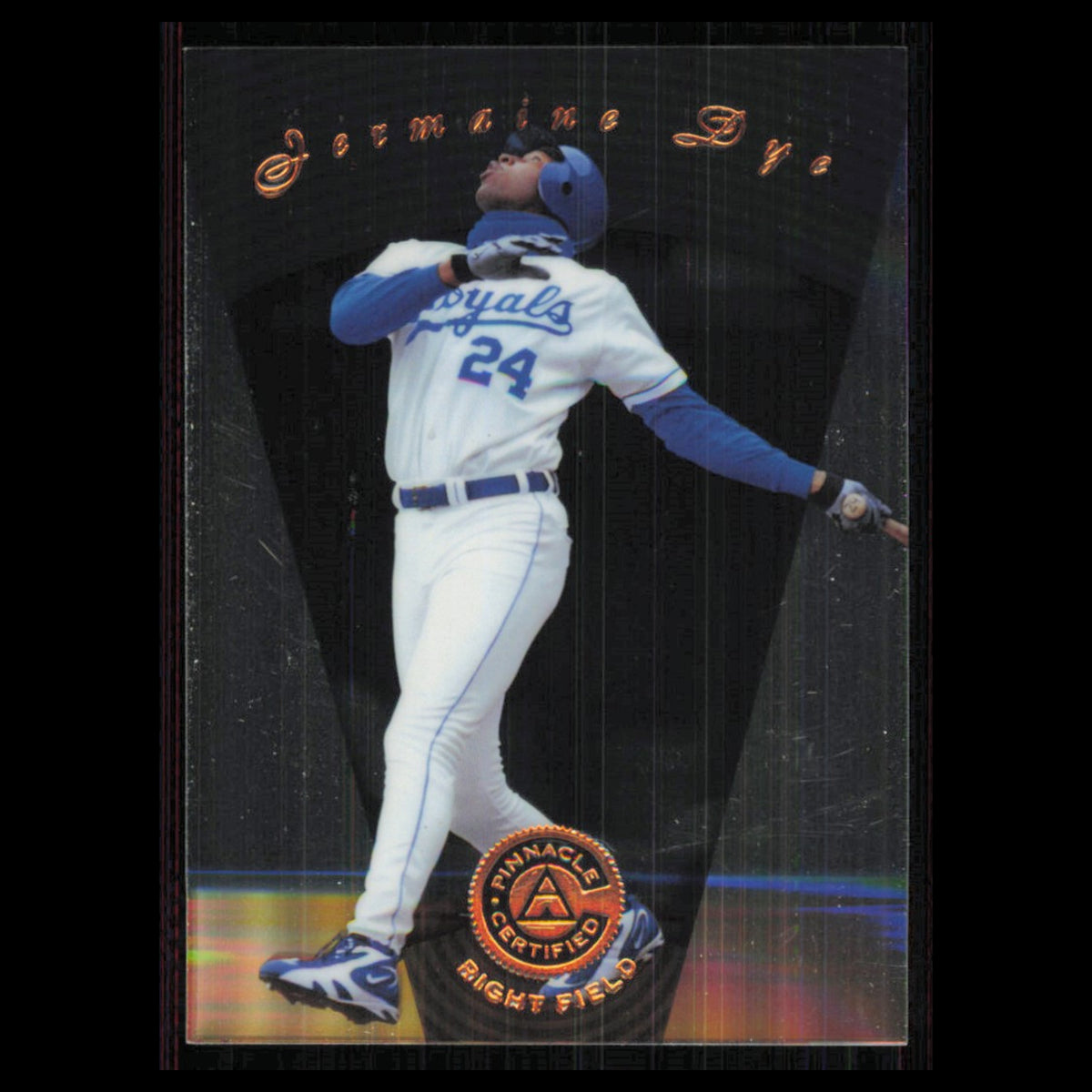 Jermaine Dye #15 1997 Pinnacle Certified Kansas City Royals Baseball Card MLB NM