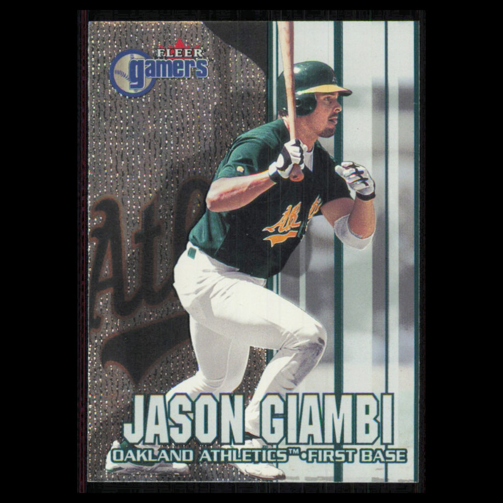 Jason Giambi #21 2000 Fleer Gamers Oakland Athletics Baseball Card MLB NM