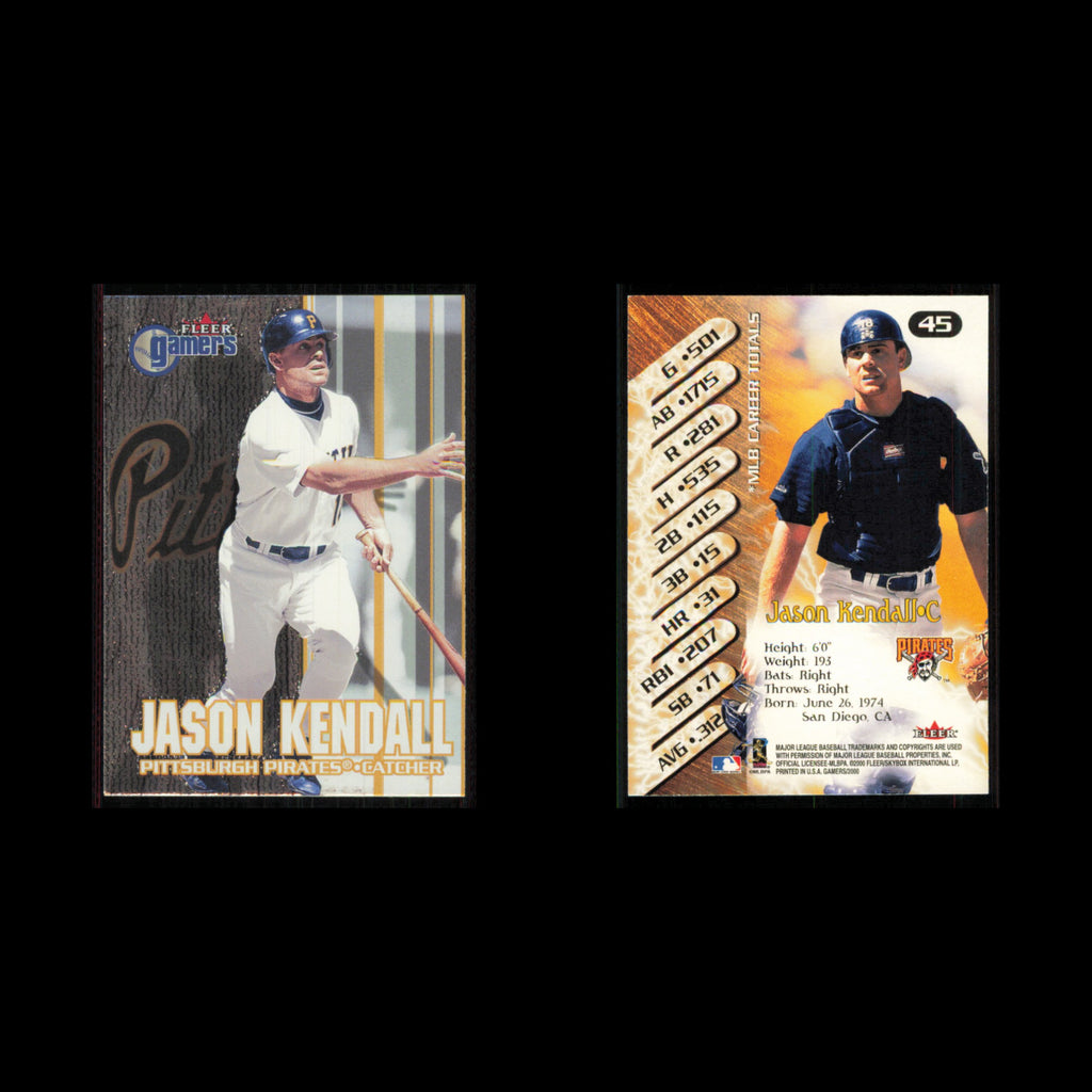 Jason Kendall #45 2000 Fleer Gamers Pittsburgh Pirates Baseball Card MLB NM
