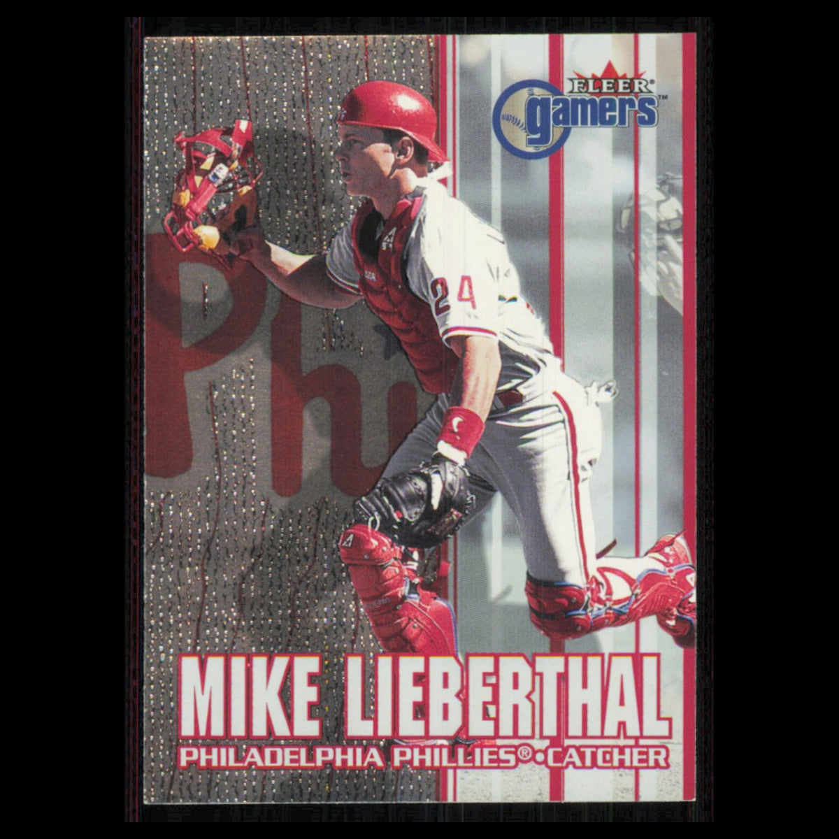 Mike Lieberthal #40 2000 Fleer Gamers Philadelphia Phillies Baseball Card MLB NM
