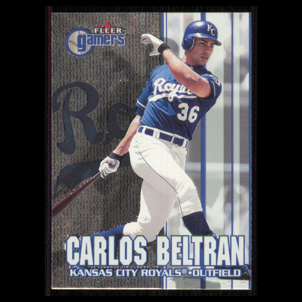 Carlos Beltran #12 2000 Fleer Gamers Kansas City Royals Baseball Card MLB NM