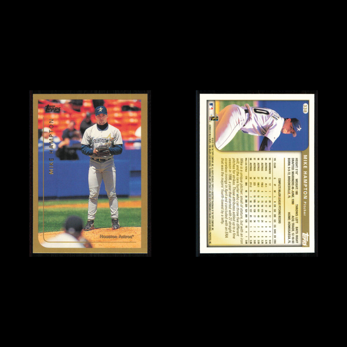 Mike Hampton #338 1999 Topps Houston Astros Baseball Card MLB NM