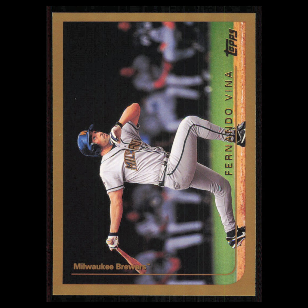 Fernando Vina #328 1999 Topps Milwaukee Brewers Baseball Card MLB NM