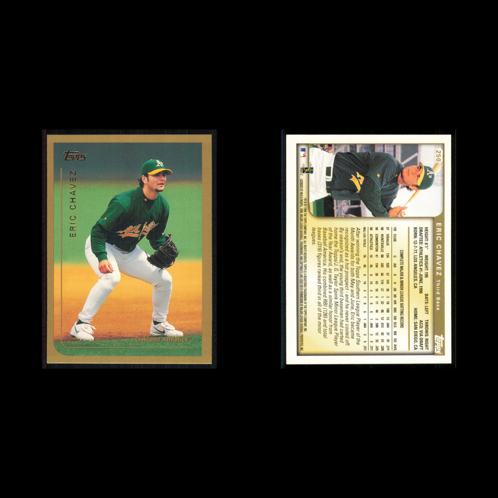 Eric Chavez #250 1999 Topps Oakland Athletics Baseball Card MLB NM