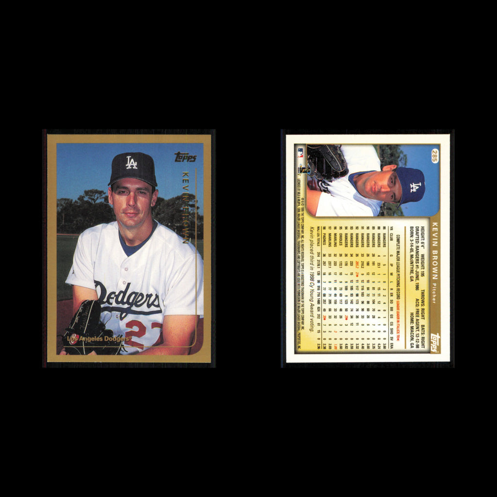 Kevin Brown #285 1999 Topps Los Angeles Dodgers Baseball Card MLB NM