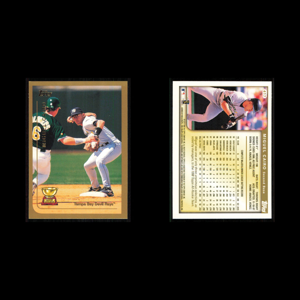 Miguel Cairo #417 1999 Topps Tampa Bay Devil Rays Baseball Card MLB NM