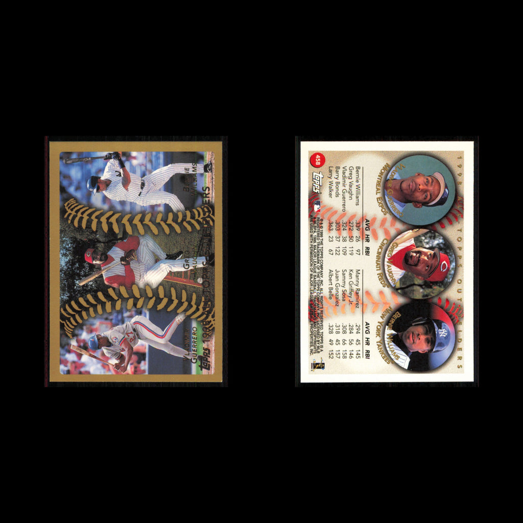 Vladimir Guerrero/Greg Vaughn/Bernie Williams #458 1999 Topps Baseball Card MLB