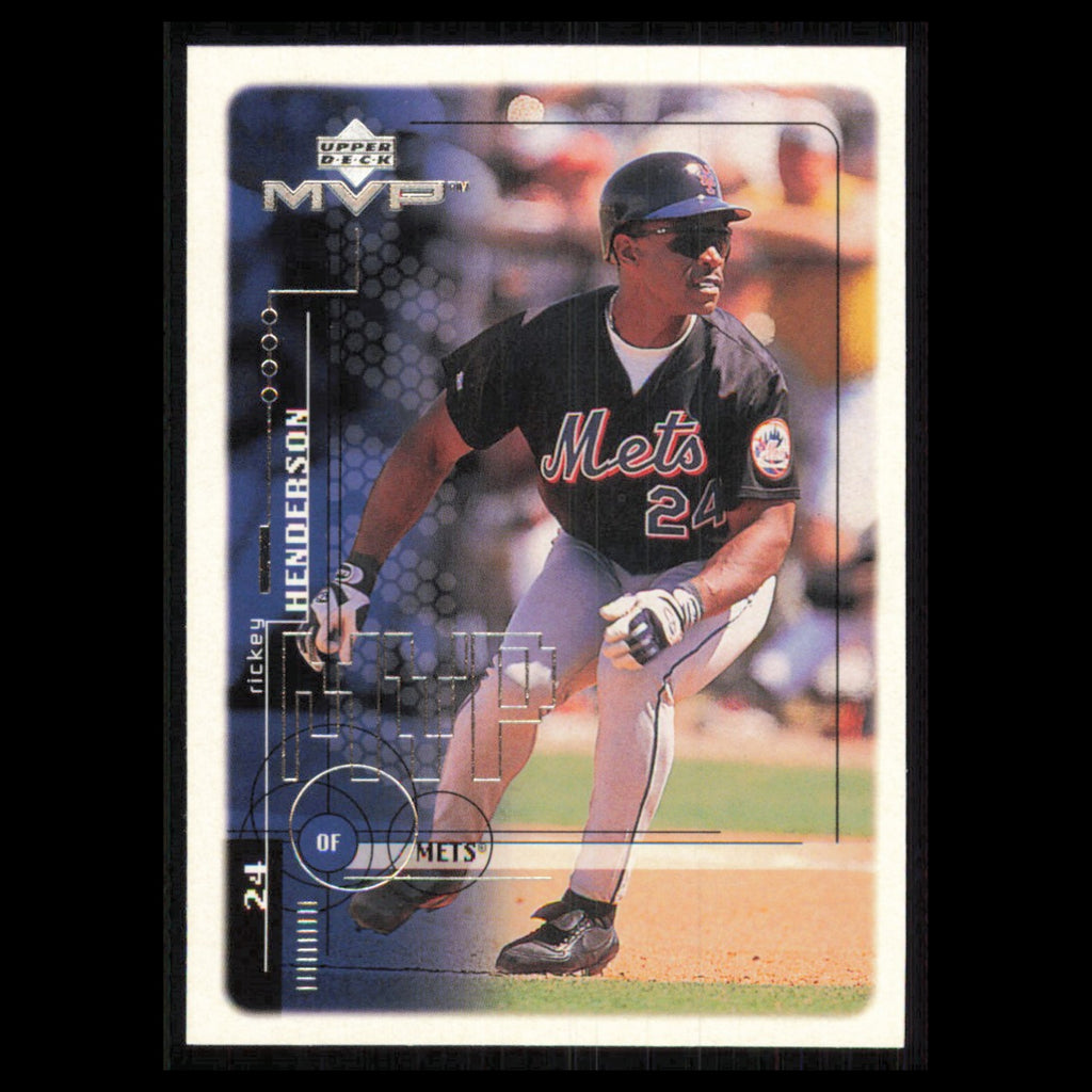 Rickey Henderson #131 1999 Upper Deck MVP New York Mets Baseball Card MLB NM