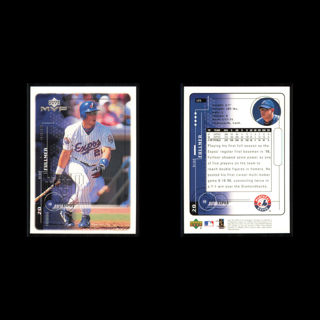 Brad Fullmer #125 1999 Upper Deck MVP Montreal Expos Baseball Card MLB NM