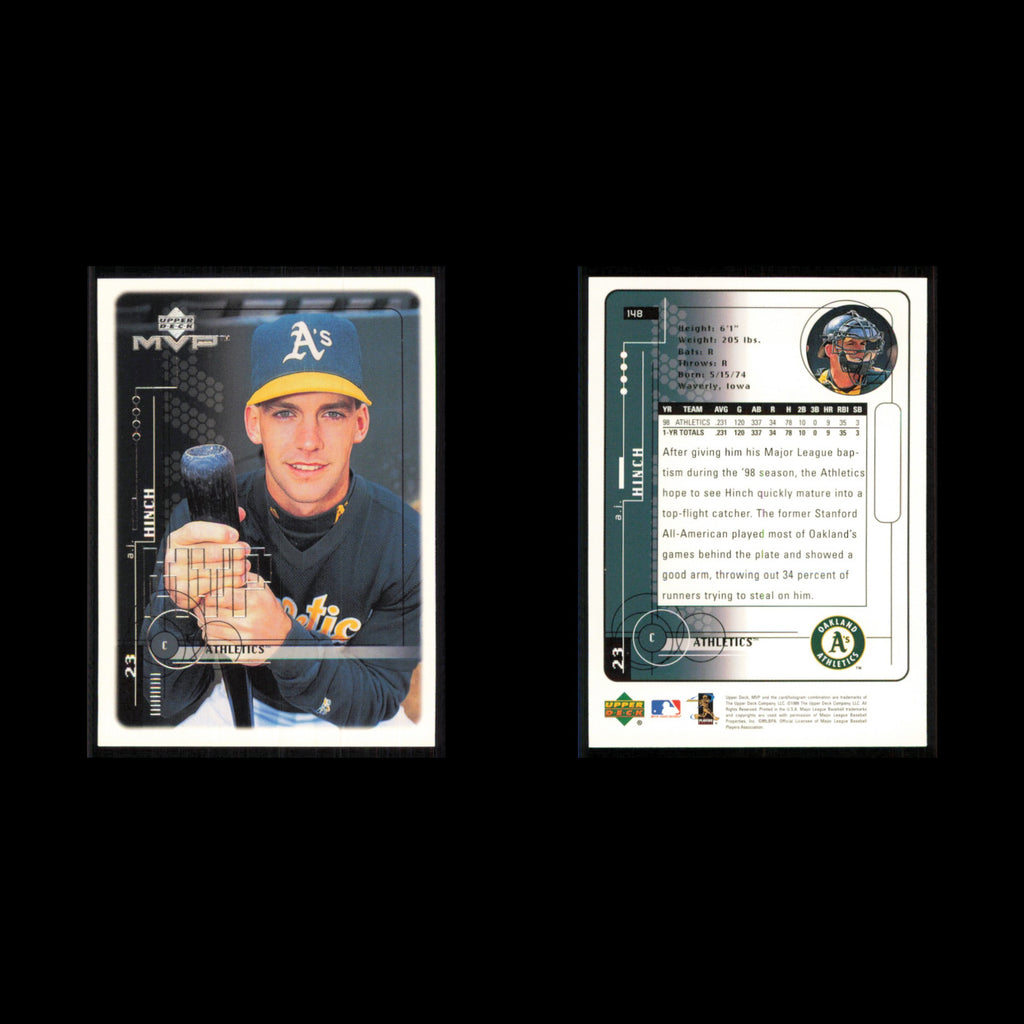 A.J. Hinch #148 1999 Upper Deck MVP Oakland Athletics Baseball Card MLB NM