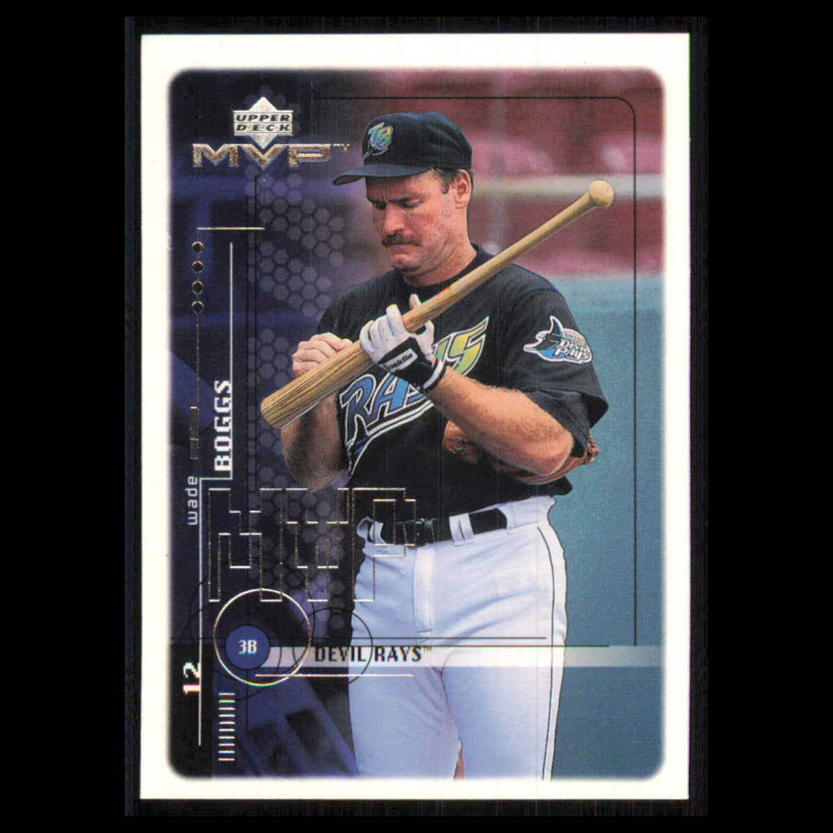 Wade Boggs #199 1999 Upper Deck MVP Tampa Bay Devil Rays Baseball Card MLB NM