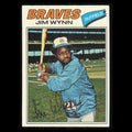 Jim Wynn #165 1977 Topps Atlanta Braves Baseball Card MLB NM