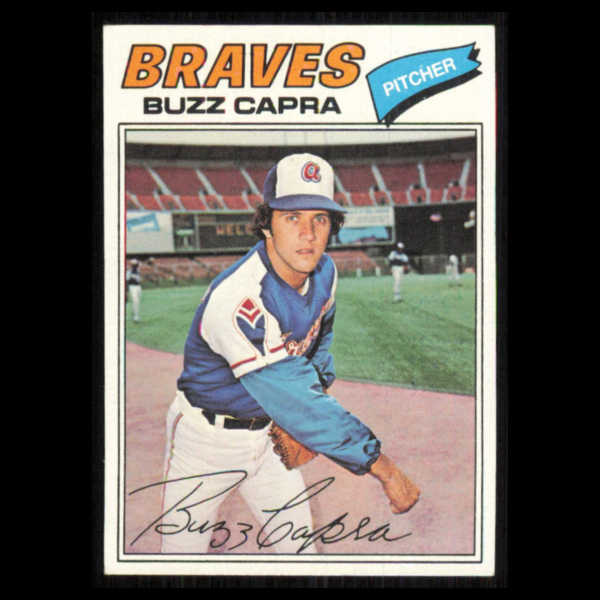 Buzz Capra #432 1977 Topps Atlanta Braves Baseball Card MLB NM