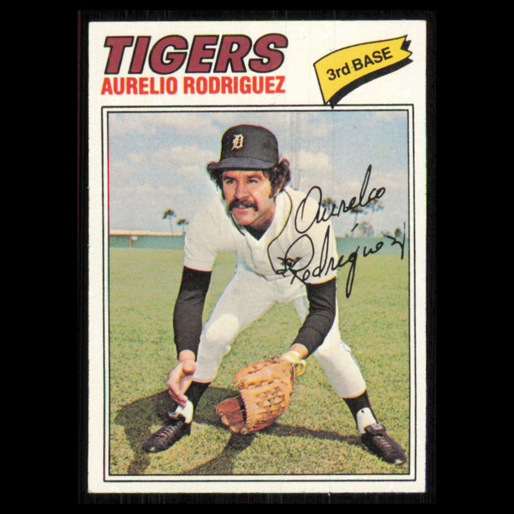 Aurelio Rodriguez #574 1977 Topps Detroit Tigers Baseball Card MLB NM