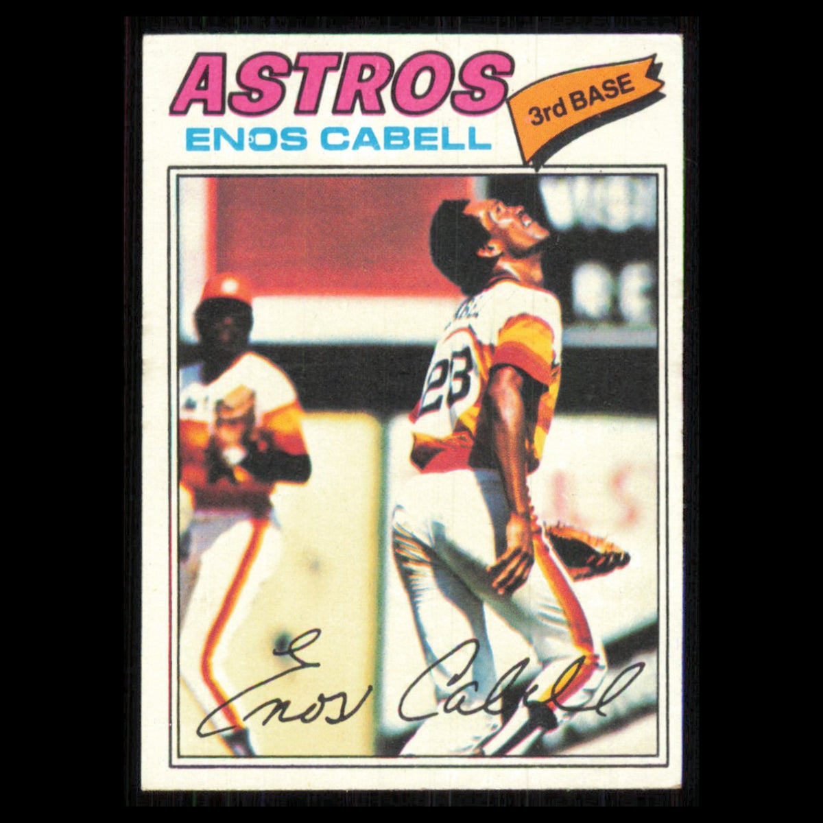 Enos Cabell #567 1977 Topps Houston Astros Baseball Card MLB NM