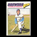 Charlie Moore #382 1977 Topps Milwaukee Brewers Baseball Card MLB NM
