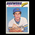 Bill Castro #528 1977 Topps Milwaukee Brewers Baseball Card MLB NM