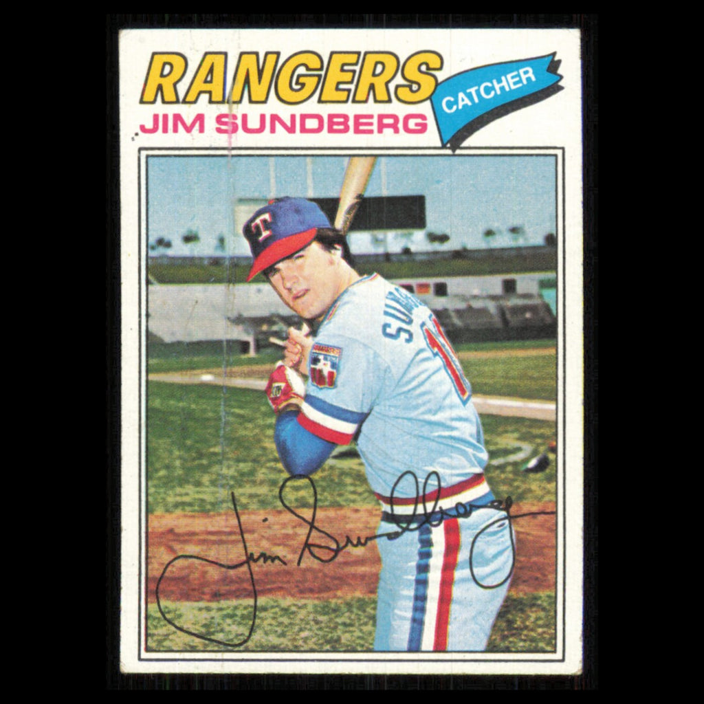 Jim Sundberg #351 1977 Topps Texas Rangers Baseball Card MLB NM