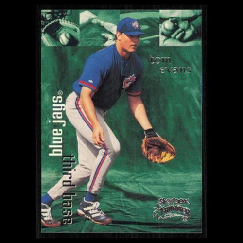 Tom Evans #152 1999 SkyBox Thunder Toronto Blue Jays Baseball Card MLB NM