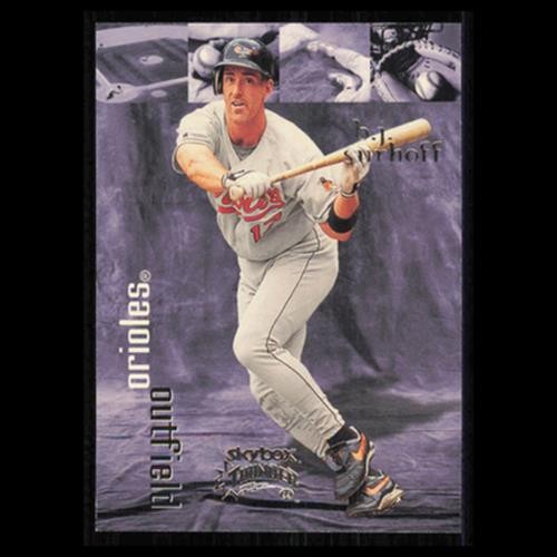 B.J. Surhoff #16 1999 SkyBox Thunder Baltimore Orioles Baseball Card MLB NM