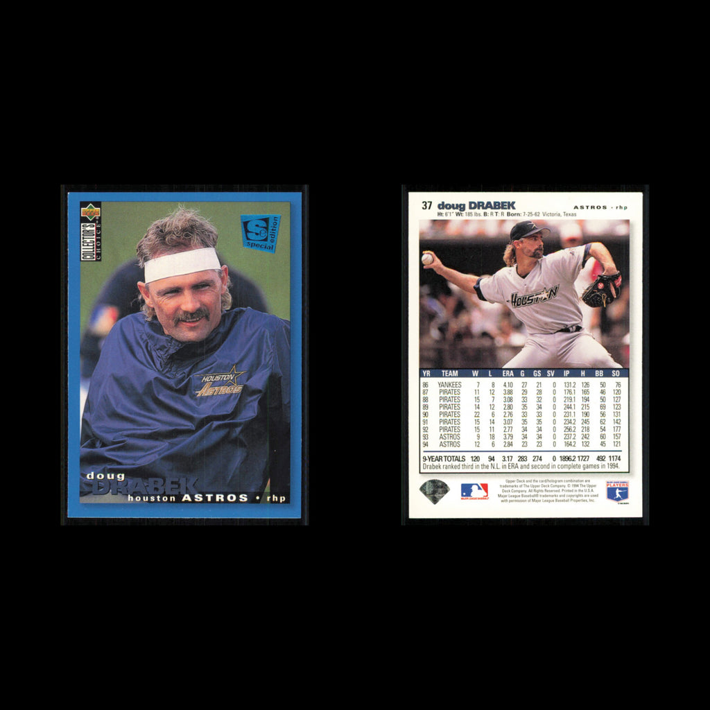 Doug Drabek #37 1995 Collectors Choice SE Houston Astros Baseball Card MLB NM