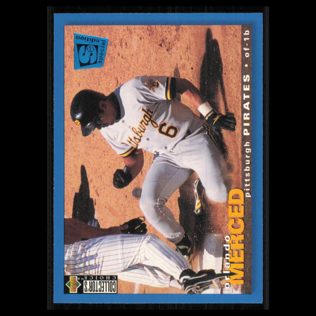 Orlando Merced #179 1995 Collectors Choice SE Pittsburgh Pirates Baseball Card