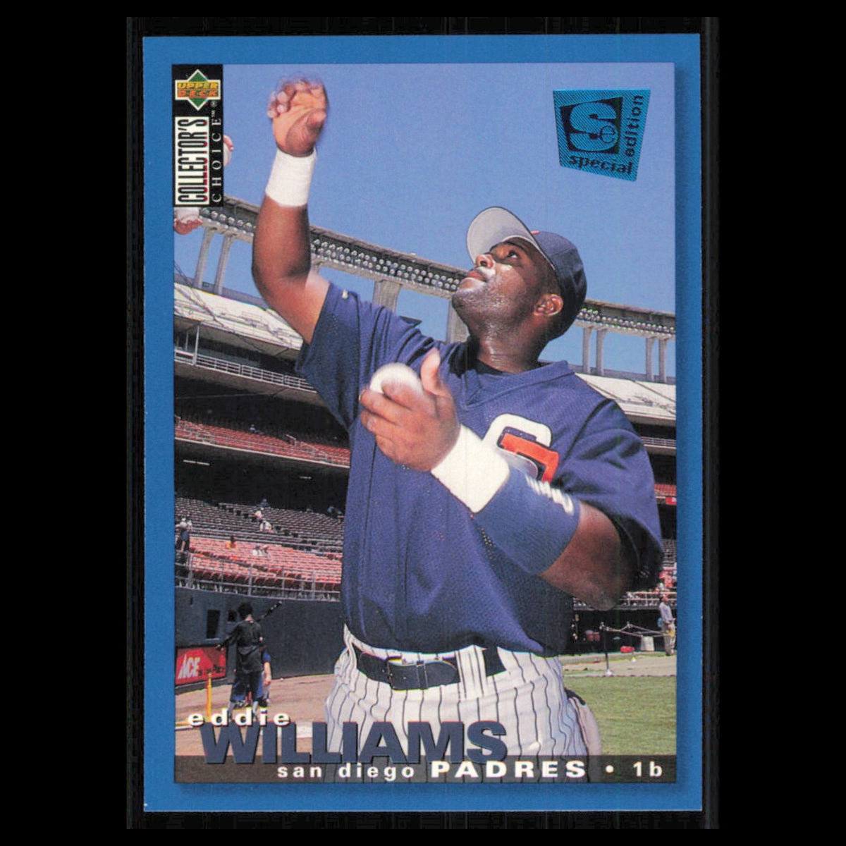 Eddie Williams #167 1995 Collectors Choice SE San Diego Padres Baseball Card MLB