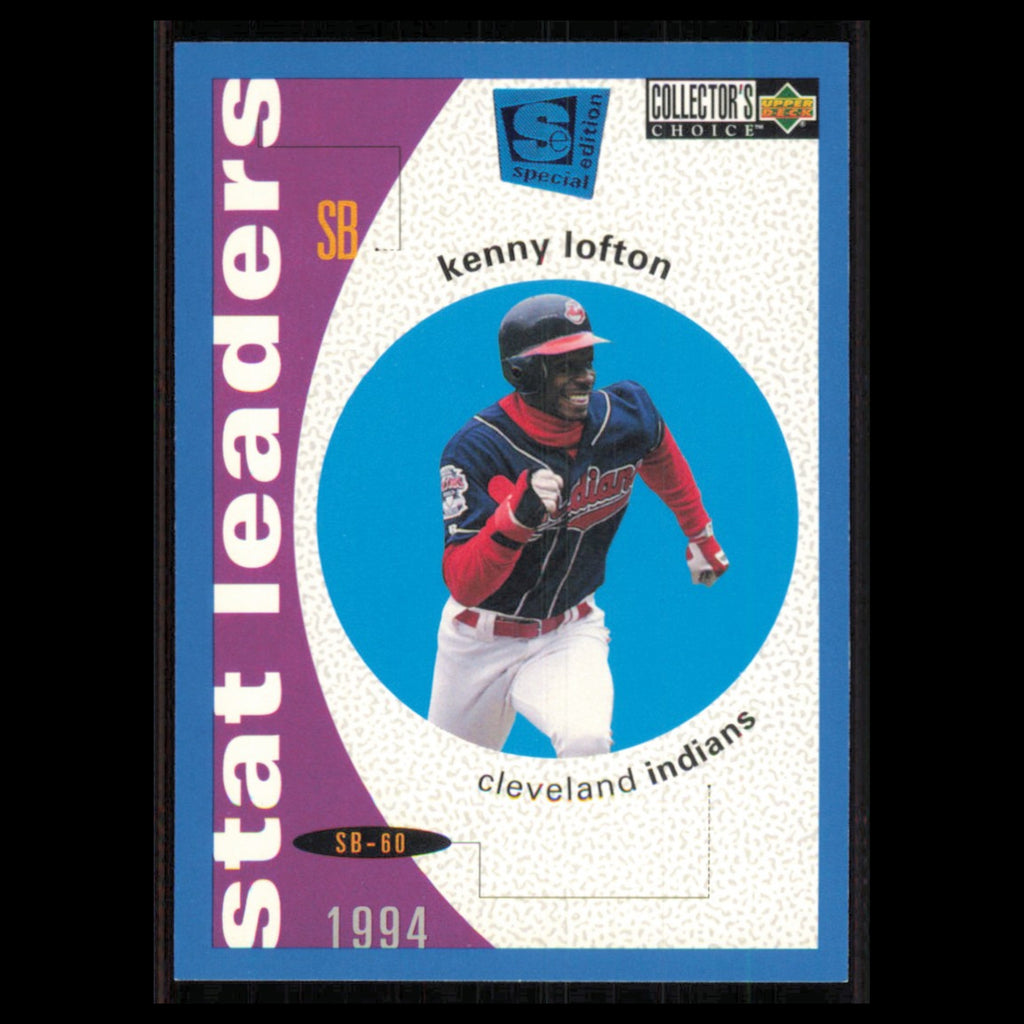 Kenny Lofton #139 1995 Collectors Choice SE Cleveland Indians Baseball Card MLB