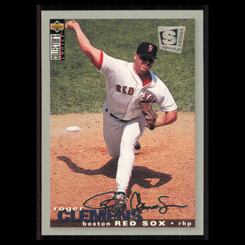 Roger Clemens #190 1995 Collectors Choice SE Silver Signature Boston Red Sox MLB