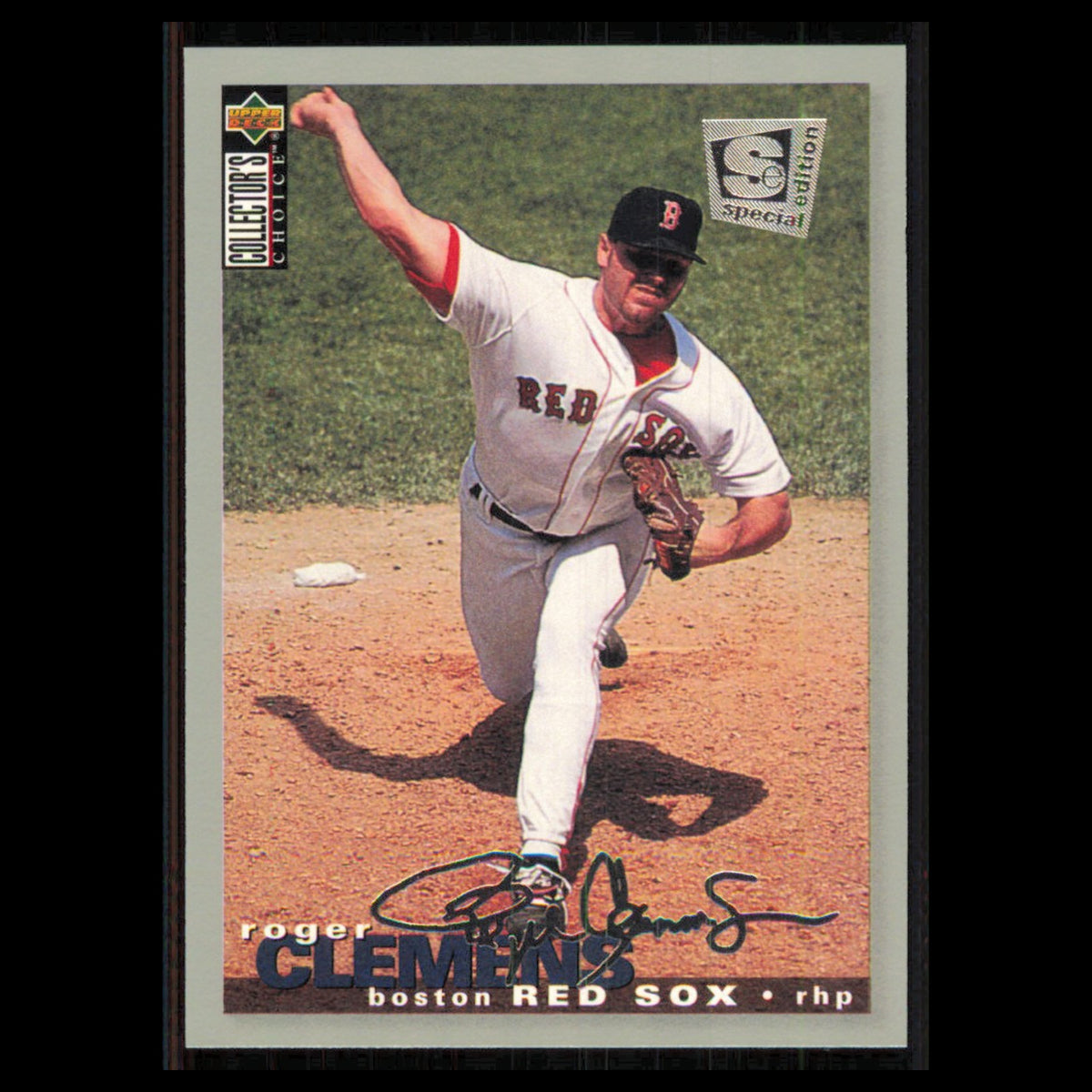 Roger Clemens #190 1995 Collectors Choice SE Silver Signature Boston Red Sox MLB