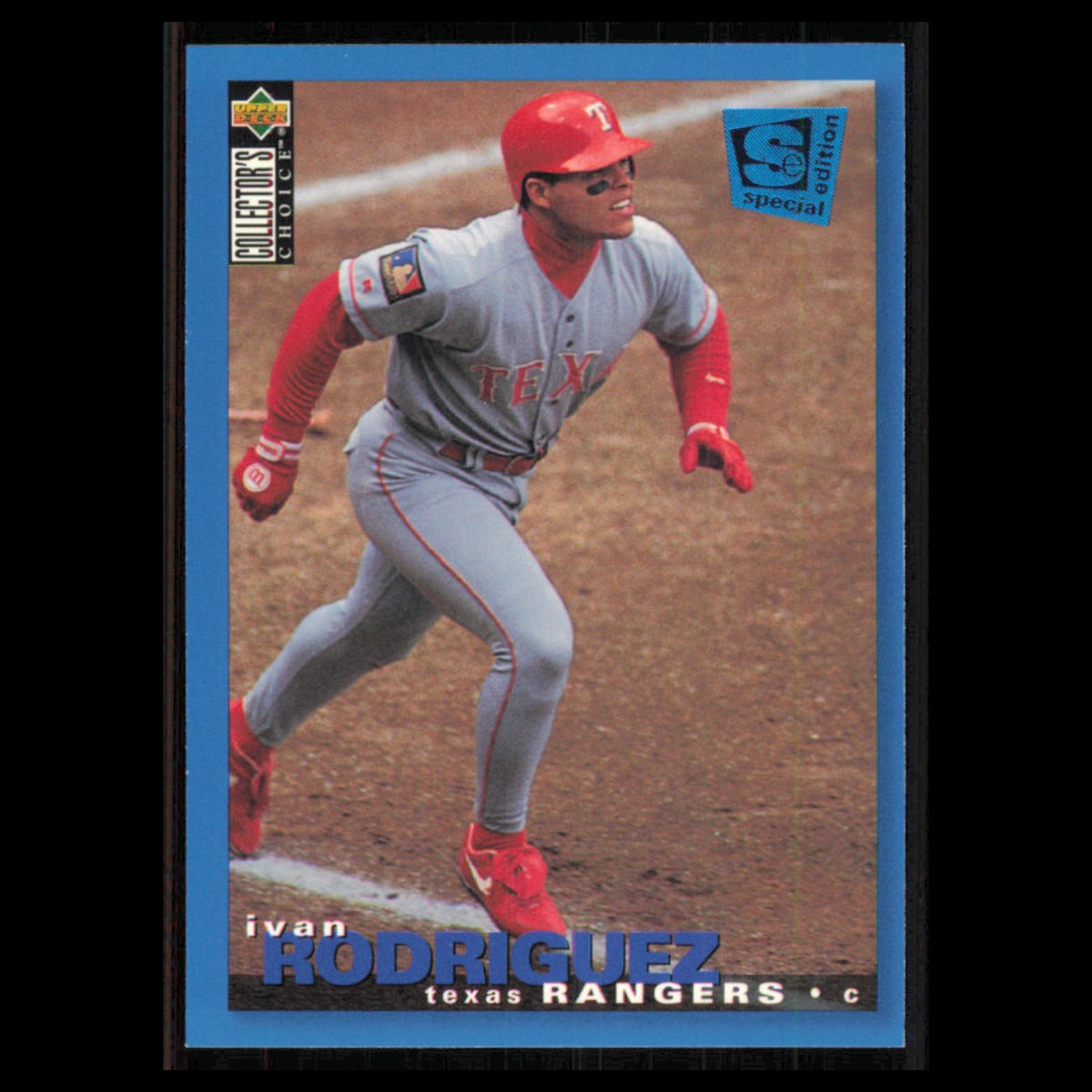 Ivan Rodriguez #188 1995 Collectors Choice SE Texas Rangers Baseball Card MLB NM