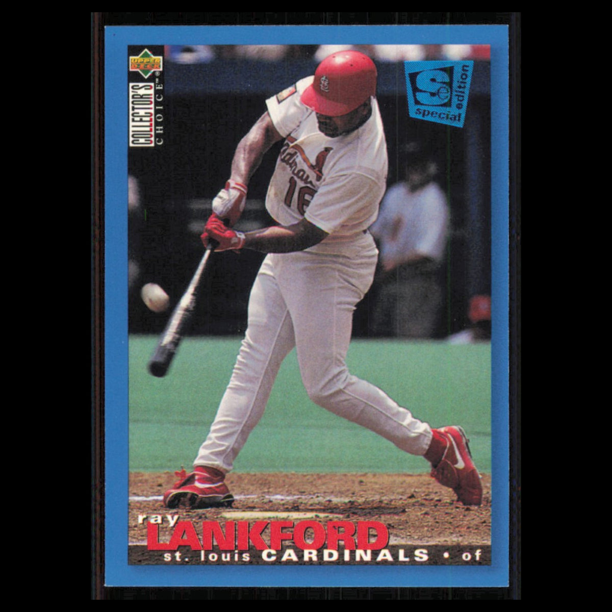 Ray Lankford #77 1995 Collectors Choice SE St. Louis Cardinals Baseball Card MLB