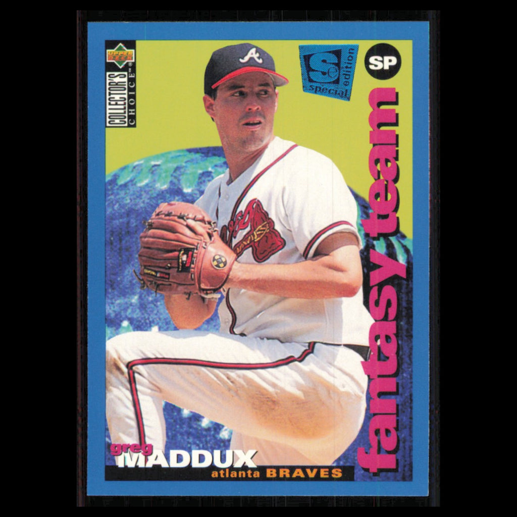 Greg Maddux #249 1995 Collectors Choice SE Atlanta Braves Baseball Card MLB NM