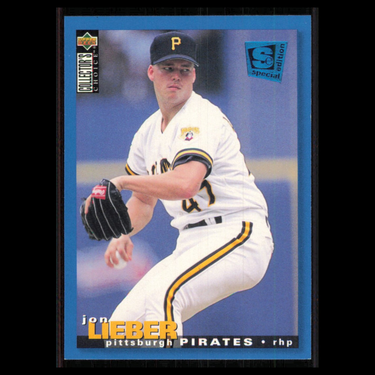 Jon Lieber #177 1995 Collectors Choice SE Pittsburgh Pirates Baseball Card MLB