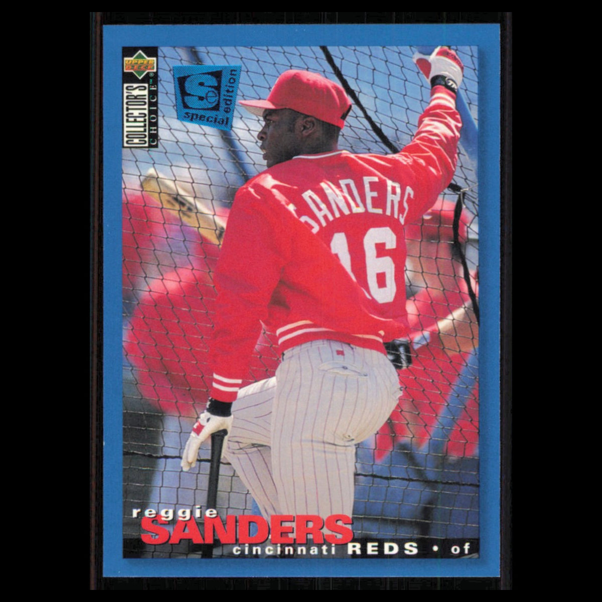 Reggie Sanders #202 1995 Collectors Choice SE Cincinnati Reds Baseball Card MLB