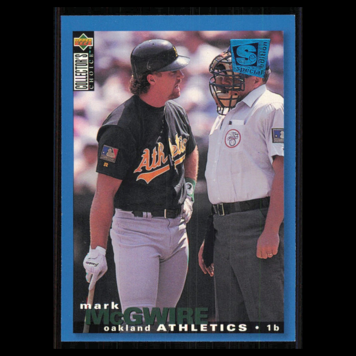Mark McGwire #45 1995 Collectors Choice SE Oakland Athletics Baseball Card MLB