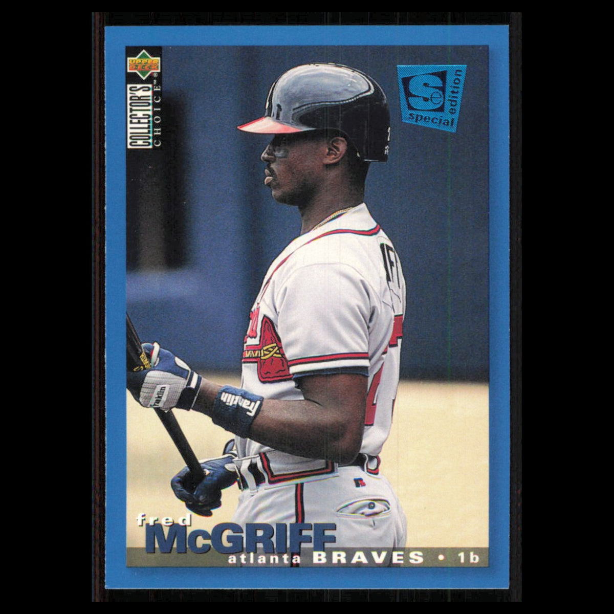 Fred McGriff #65 1995 Collectors Choice SE Atlanta Braves Baseball Card MLB NM