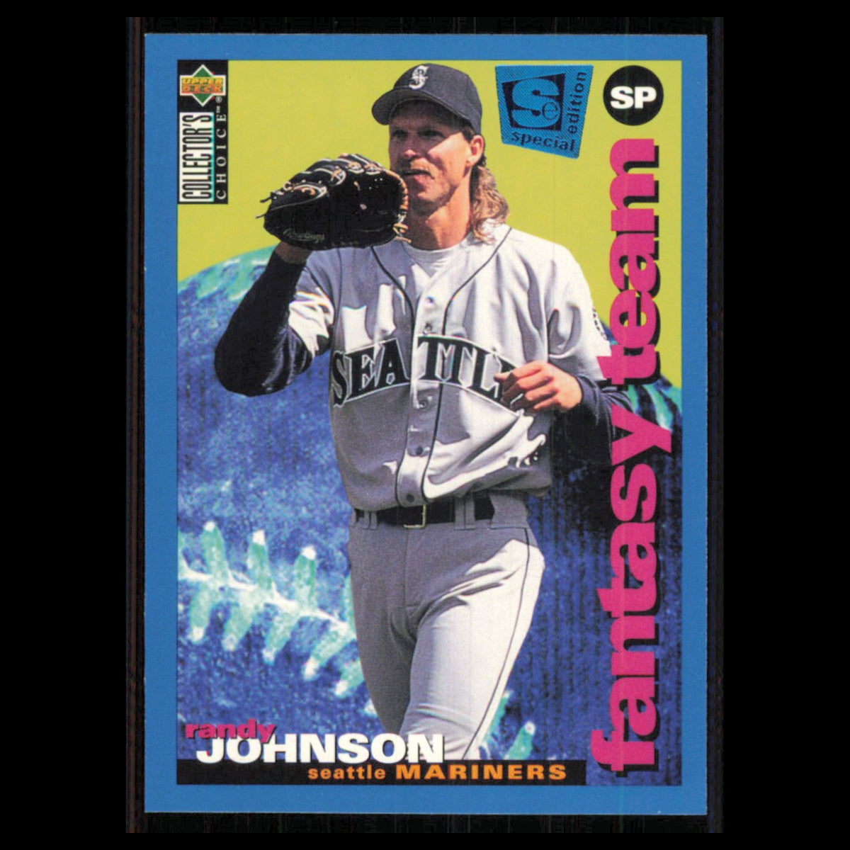 Randy Johnson #250 1995 Collectors Choice SE Seattle Mariners Baseball Card MLB
