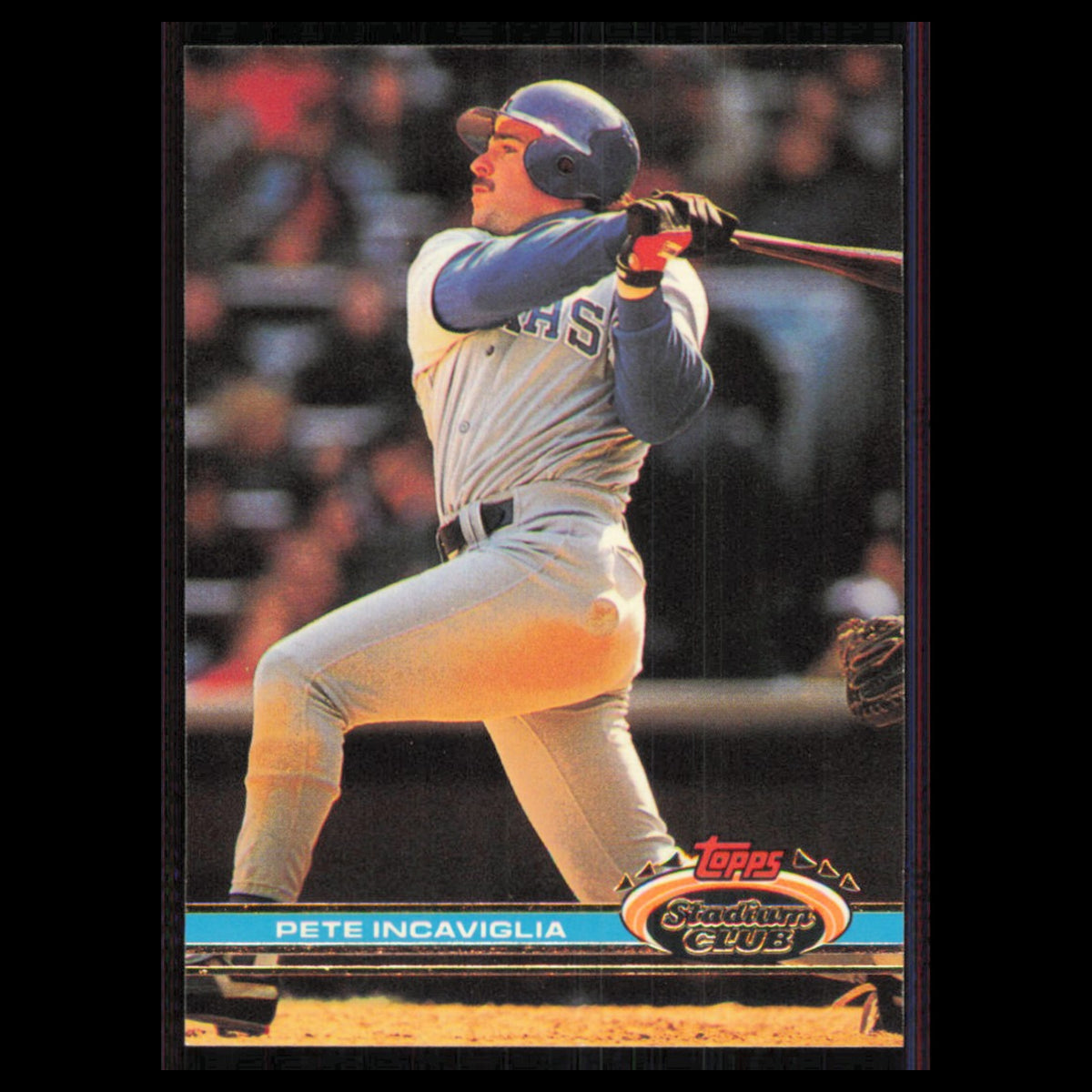 Pete Incaviglia #78 1991 Topps Stadium Club Texas Rangers Baseball Card MLB NM