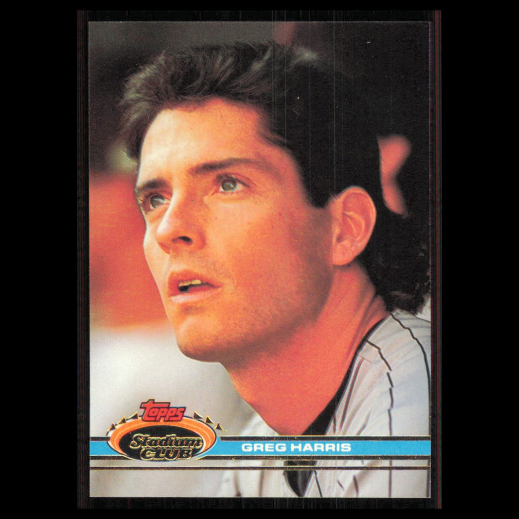 Greg Harris #205 1991 Topps Stadium Club San Diego Padres Baseball Card MLB NM