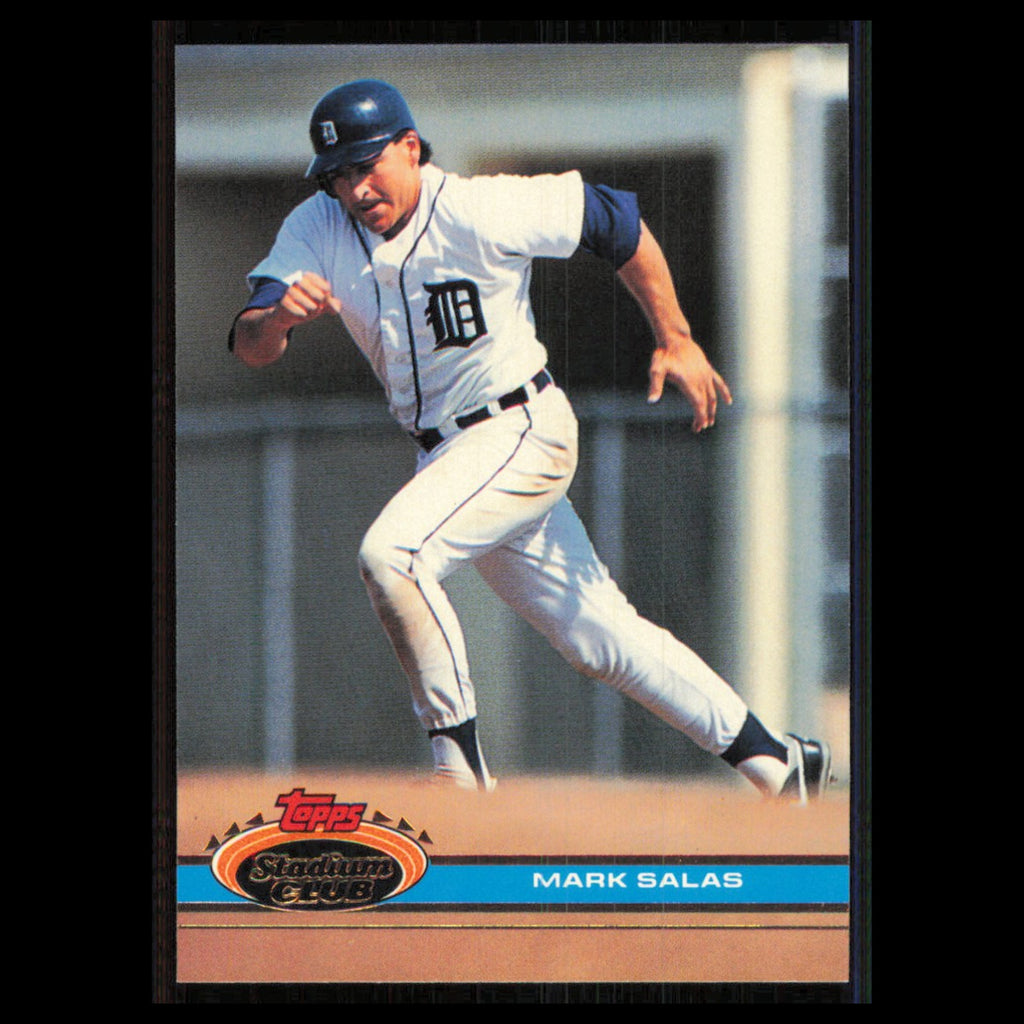 Mark Salas #456 1991 Topps Stadium Club Detroit Tigers Baseball Card MLB NM