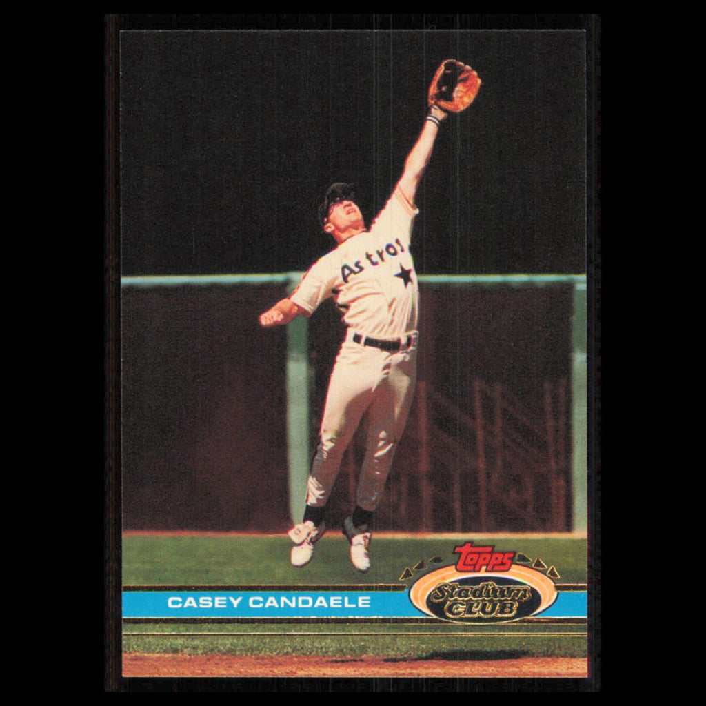 Casey Candaele #434 1991 Topps Stadium Club Houston Astros Baseball Card MLB NM