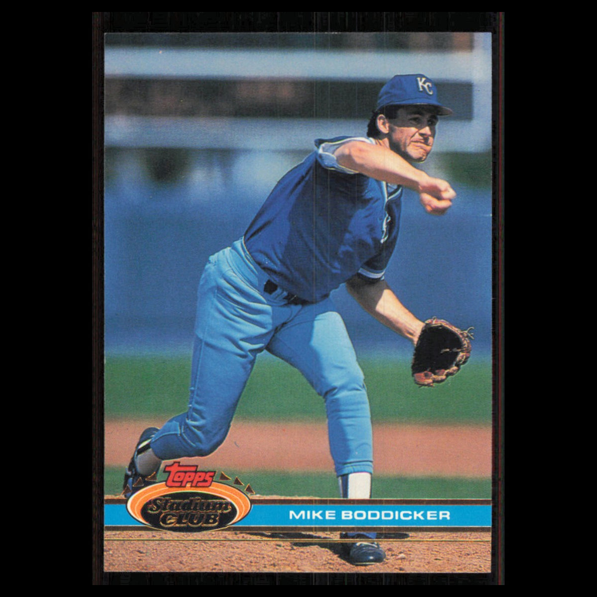 Mike Boddicker #400 1991 Topps Stadium Club Kansas City Royals Baseball Card MLB