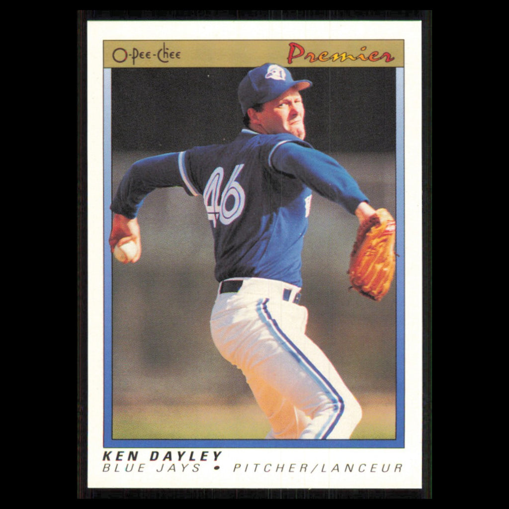 Ken Dayley #32 1991 O-Pee-Chee Premier Toronto Blue Jays Baseball Card MLB NM