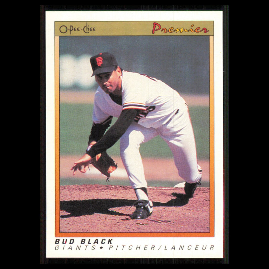 Bud Black #9 1991 O-Pee-Chee Premier San Francisco Giants Baseball Card MLB NM