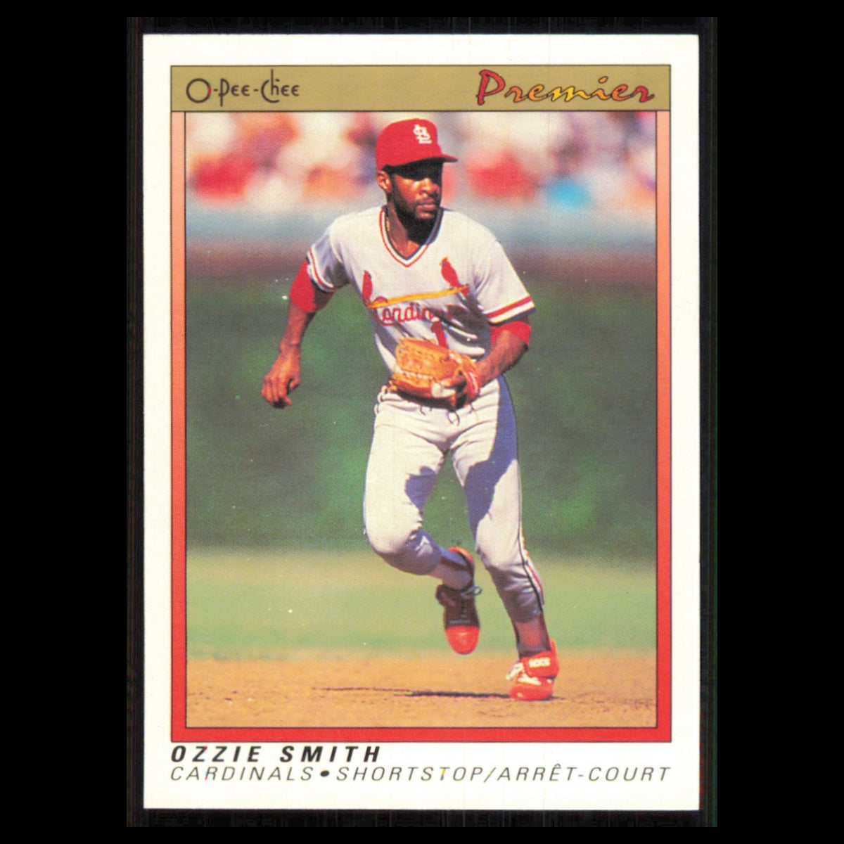 Ozzie Smith #112 1991 O-Pee-Chee Premier St. Louis Cardinals Baseball Card MLB