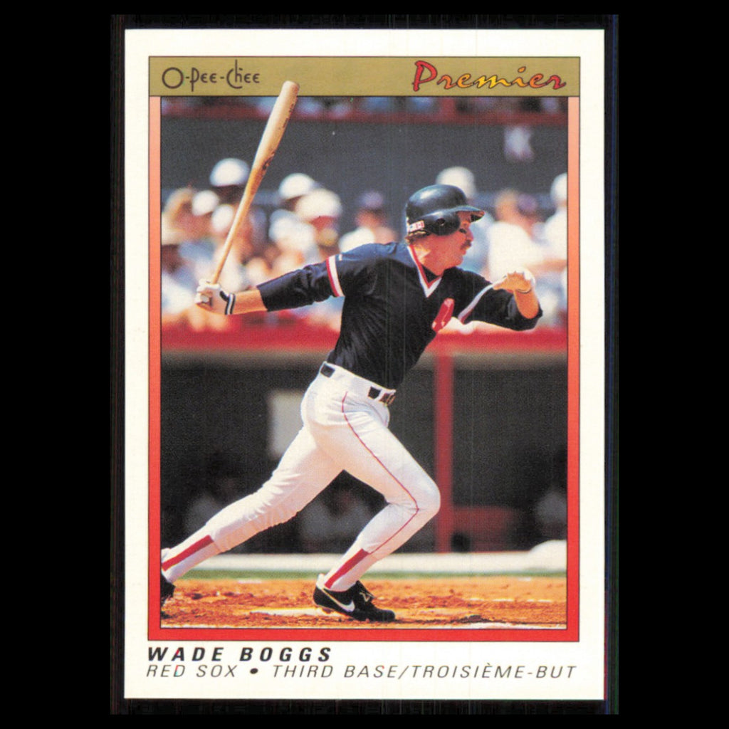 Wade Boggs #11 1991 O-Pee-Chee Premier Boston Red Sox Baseball Card MLB NM