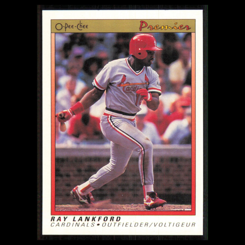 Ray Lankford #72 1991 O-Pee-Chee Premier St. Louis Cardinals Baseball Card MLB