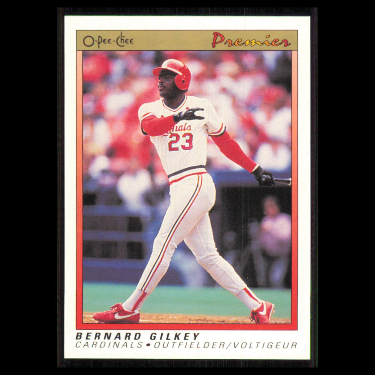 Bernard Gilkey #51 1991 O-Pee-Chee Premier St. Louis Cardinals Baseball Card MLB